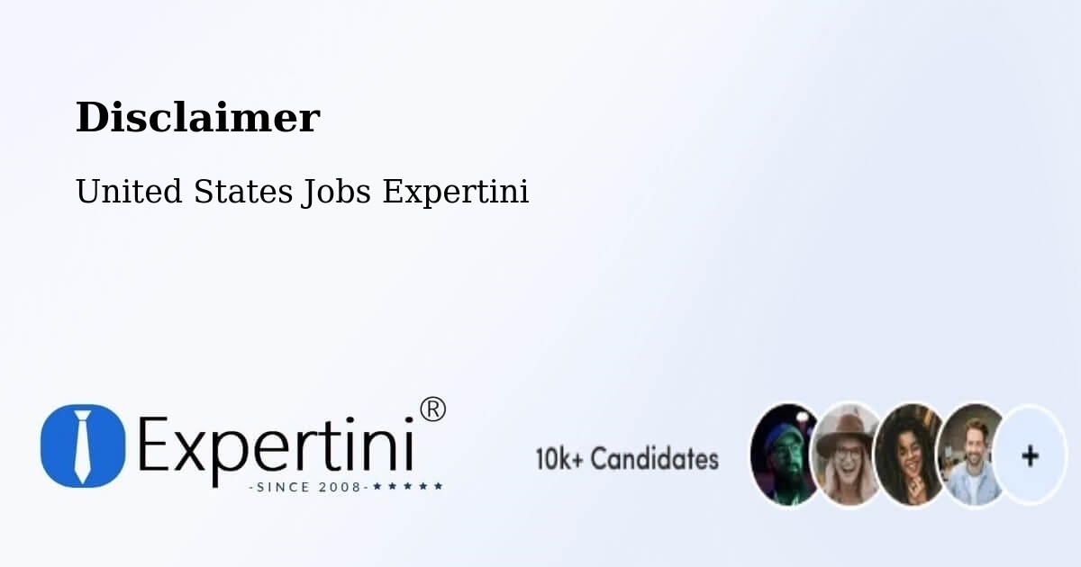 Disclaimer – Waldwick - United States Jobs Expertini